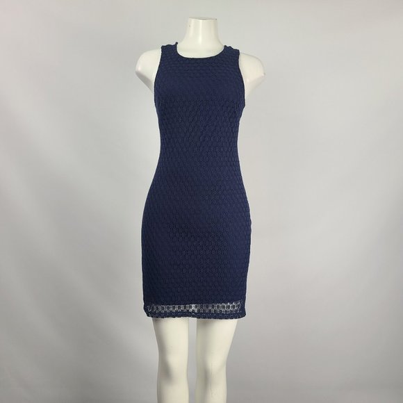 Le Chateau Navy Blue Mini Dress - Picture 1 of 14